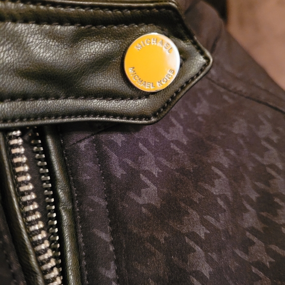 💼Michael Kors Black Houndstooth Jacket - Picture 7 of 14